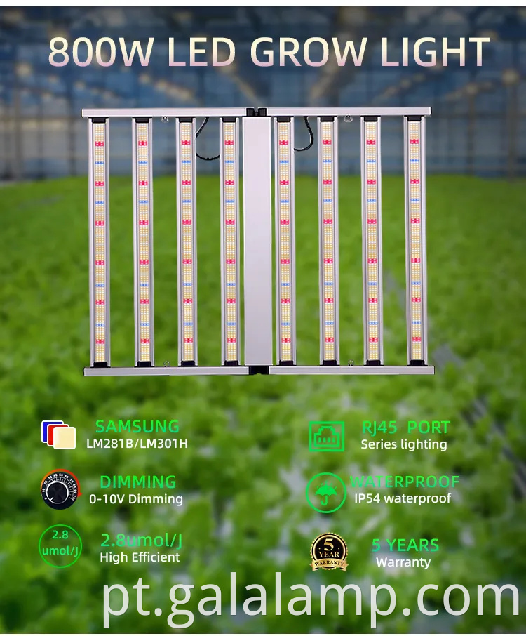 Lâmpada de LED de cultivo Grow Bar para lâmpada espetacular de fotossíntese de plantas internas